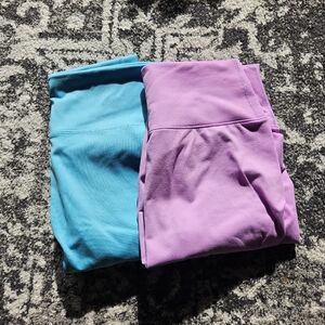 Women's Blue and Purple Leggings